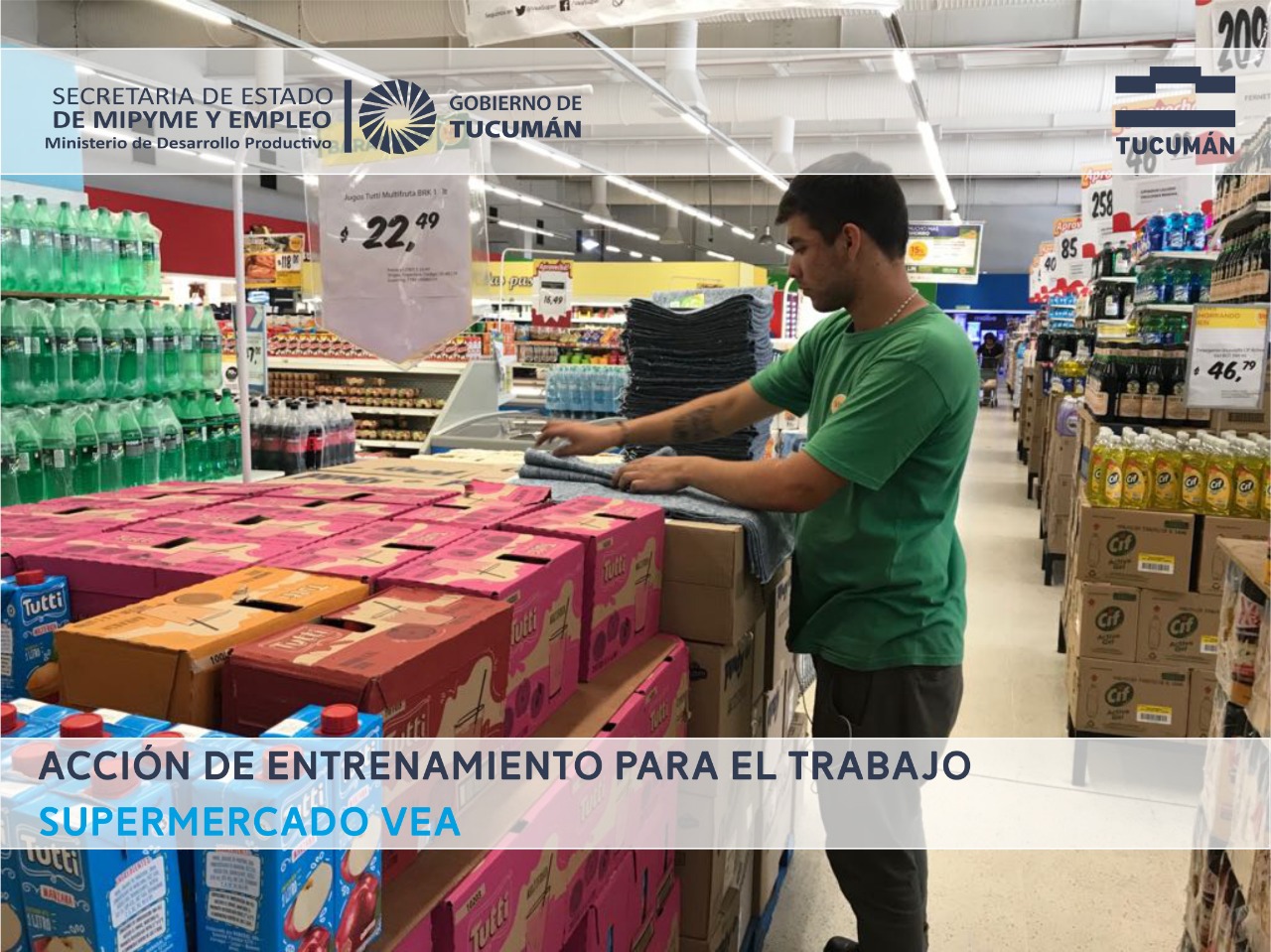 Entrenamiento Laboral en importante cadena de Supermercado